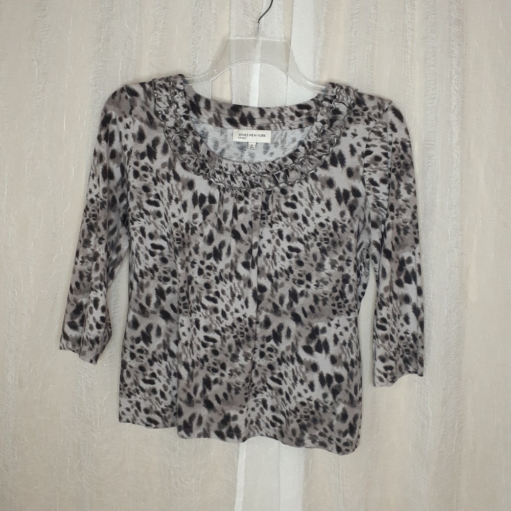 Jones‎ New York Leopard Print Blouse